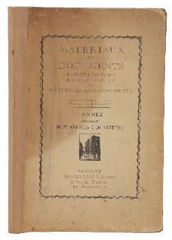 MATÉRIAUX ET DOCUMENTS D’ARCHITECTURE ET DE SCULPTURE — PARIS, CIRCA 1900 — 96 PLATES