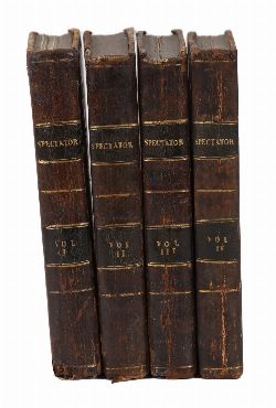 DUBLIN PRINTINGS: THE SPECTATOR (VOL. I–IV, 1778) — WITH THE ENGLISH REGISTRY (1781) 