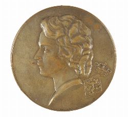 BRONZE MEDALLION, 1943, INSCRIBED