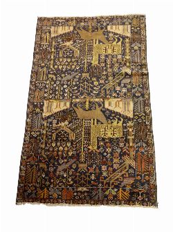 AFGHAN PICTORIAL RUG