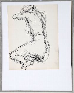 MARITA VAN DER POEL CLEMENT (1928–2025) — NUDE STUDY — INK SKETCH
