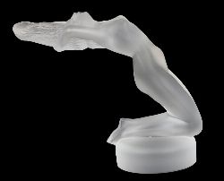 RENÃ‰ LALIQUE FROSTED GLASS CAR MASCOT