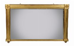 SUPERB REGENCY PERIOD GILT-FRAMED OVERMANTEL MIRROR