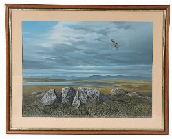 RICHARD WARD, “EXTENSIVE WEST OF IRELAND ESTUARY WITH SEAGULL”