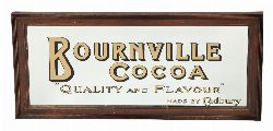 CADBURY BOURNVILLE COCOA ADVERTISING MIRROR, FRAMED