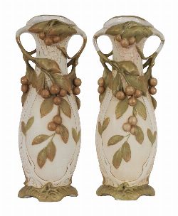PAIR OF LARGE ROYAL DUX VASES