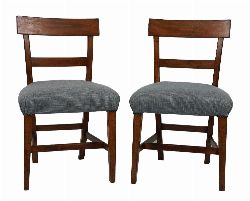 PAIR OF GEORGIAN MAHOGANY SIDE CHAIRS 