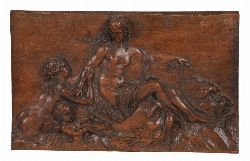 LATE 18TH-CENTURY CARVED WALNUT RELIEF PANEL