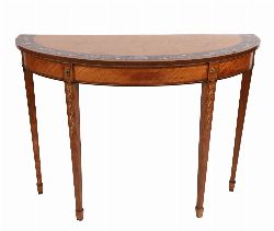 19TH-CENTURY SATINWOOD AND PAINTED SIDE TABLE