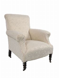 VICTORIAN UPHOLSTERED ARMCHAIR