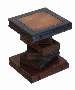 FAUX BOOK COFFEE TABLE MOUNTED AS STACK OF BOOKS