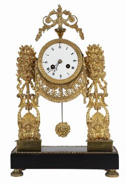 19TH-CENTURY FRENCH ORMOLU MANTEL CLOCK