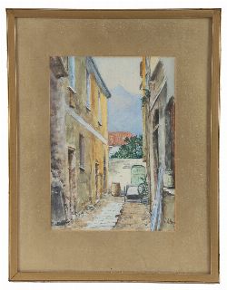 A. HULL, â€œMEDITERRANEAN STREETSCAPEâ€ 