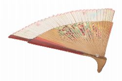 19TH-CENTURY PAINTED FAN