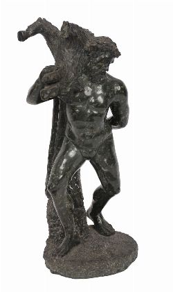 19TH-CENTURY MARBLE FIGURE
