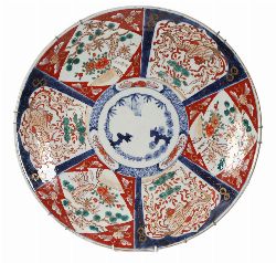 LARGE 19TH-CENTURY JAPANESE IMARI CHARGER