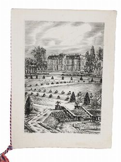 IMPORTANT FRENCH CHÃ‚TEAU DE CHAMPS FRANCO-AFRICAN STATE DINNER MENU