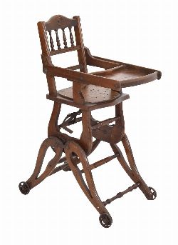 19TH-CENTURY CHILD'S HIGHCHAIR