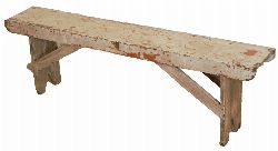 19TH-CENTURY PINE KITCHEN BENCH