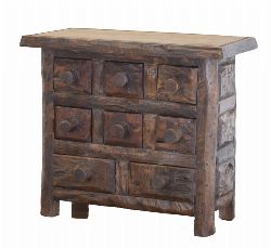 PRIMITIVE DRIFTWOOD KITCHEN CHEST
