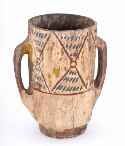 FOLK ART DUGOUT FIGURE OF A METHER