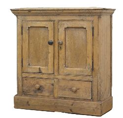 19TH-CENTURY PINE FOOD CUPBOARD