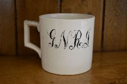 G.N.R.I. CERAMIC RAILWAY MUG AND PLATE