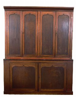 19TH-CENTURY MAHOGANY OFFICE CABINET