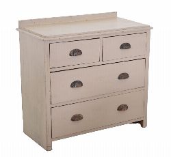 19TH-CENTURY PAINTED PINE BEDROOM CHEST