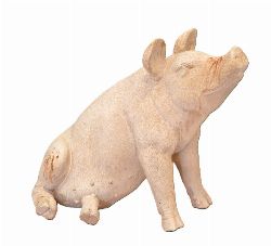 FIGURE OF A SEATED PIG