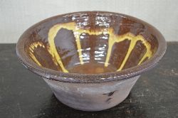 COALISLAND GLAZED POTTERY DAIRY BOWL