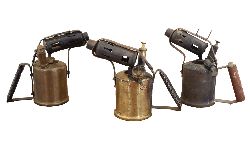 COLLECTION OF THREE BLOW LAMPS