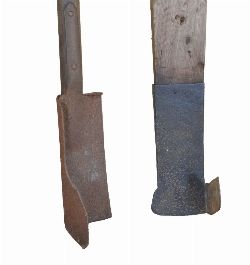 2 19TH-CENTURY TURF CUTTING SLEIGHS