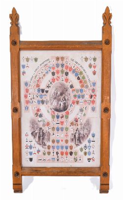 â€œMEMORIAL TO BRIAN BORU, THE GREAT MONARCH OF ALL IRELANDâ€ POSTER IN PITCH PINE FRAME