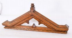 19TH-CENTURY GOTHIC PITCH PINE OVERDOOR PANEL