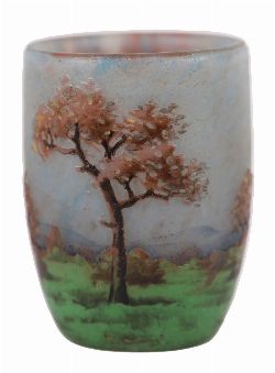 DAUM CAMEO GLASS VASE, CIRCA 1900