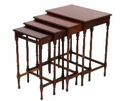 EDWARDIAN NEST OF FOUR TABLES