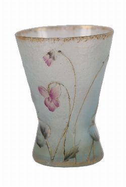 DAUM NANCY MINIATURE GLASS VASE, FRANCE, LATE 19TH / EARLY 20TH CENTURY