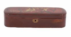 JAPANESE MEIJI PERIOD LACQUER SUZURIBAKO