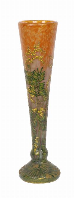 LARGE DAUM NANCY VASE, FRANCE, CIRCA 1900