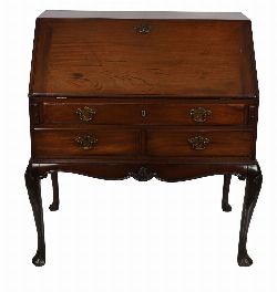 IRISH 19TH-CENTURY MAHOGANY WRITING BUREAU