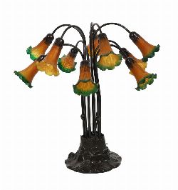 BRONZE MULTI-ARMED TABLE LAMP