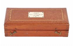 19TH-CENTURY MAHOGANY AND INLAID CASED SIKES HYDROMETER