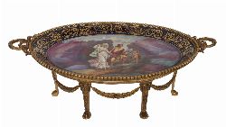 19TH-CENTURY SEVRES STYLE AND ORMOLU NARRATIVE CENTREPIECE