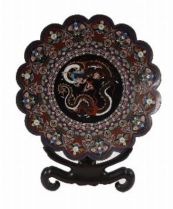 19TH-CENTURY JAPANESE CLOISONNE CHARGER