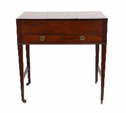 GEORGE III MAHOGANY DRESSING TABLE