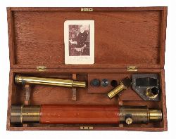 LATE 19TH-CENTURY ENGLISH CASED BRASS TELESCOPE