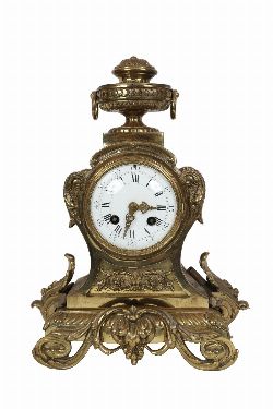 19TH-CENTURY FRENCH ORMOLU MANTEL CLOCK