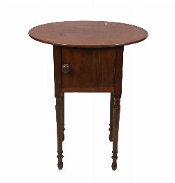 REGENCY PERIOD MAHOGANY BEDSIDE CABINET