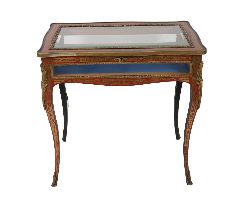 BOULLE AND TORTOISESHELL INLAID BIJOU TABLE